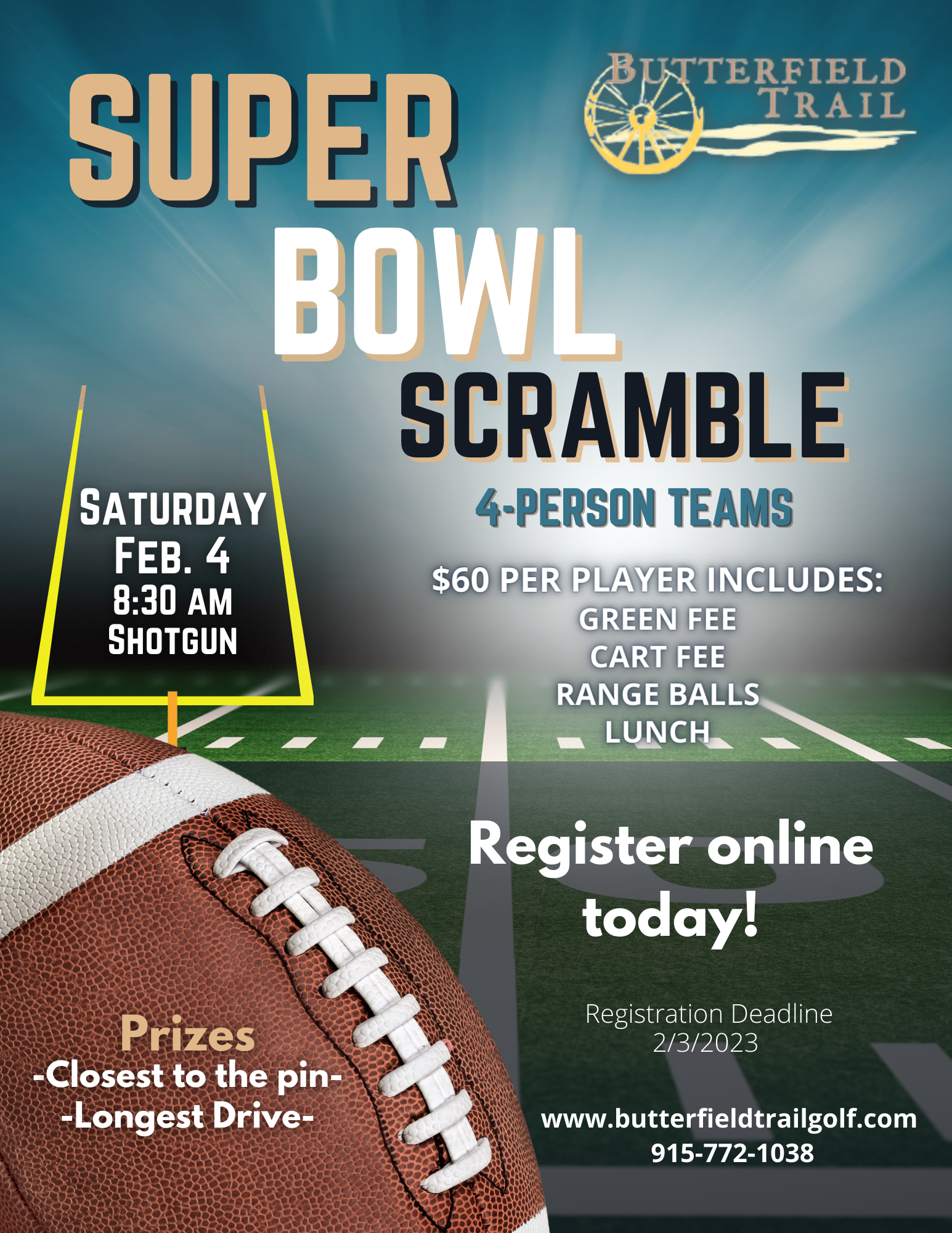 Butterfield Trail Super Bowl Scramble 2023 flyer 4